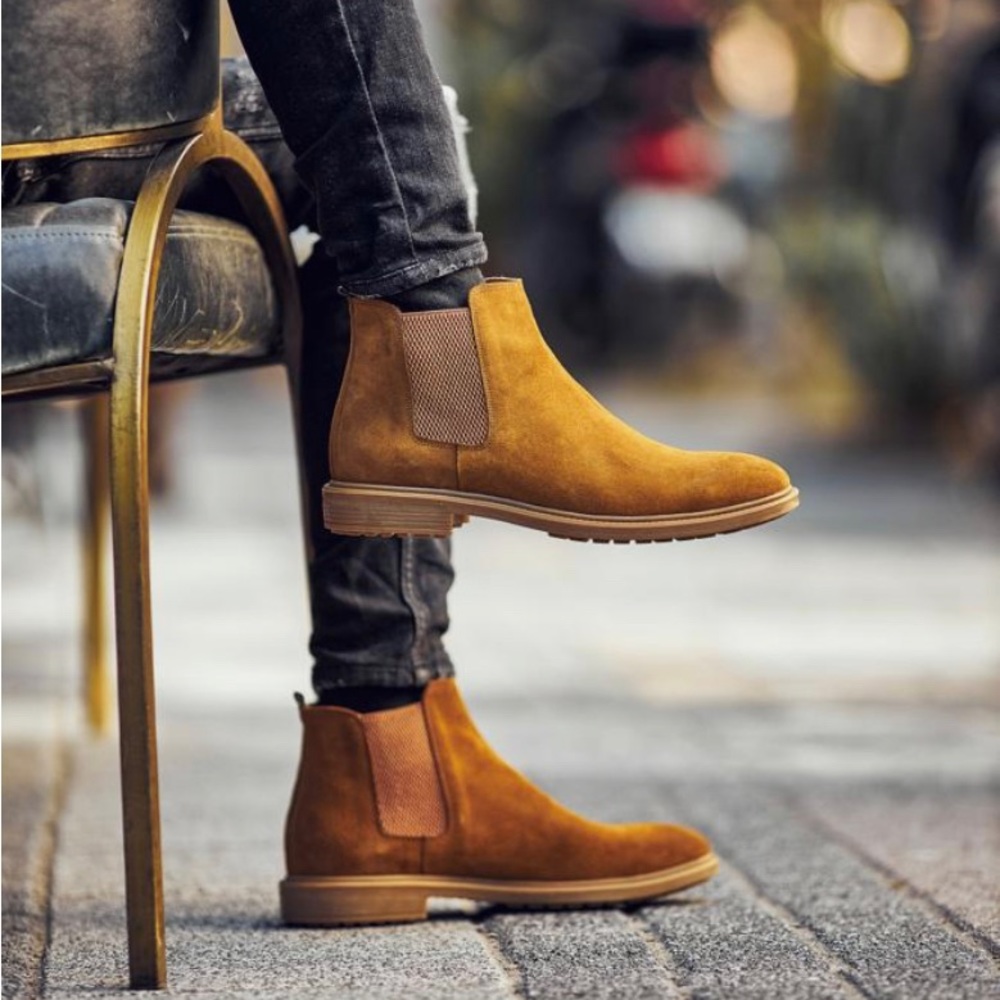Base London Camel Color Size 43 Ferdinand Leather Chukka Boots